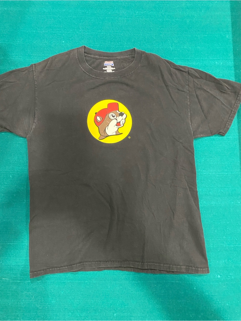 Buc-ee’s Black Short-Sleeve Graphic Tee with Logos on front & back